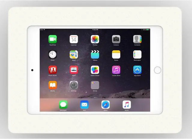 Alt view image 2 of 7 - VidaMount White Enclosure and Tilting VESA Slim Wall Mount [Bundle] compatible with iPad Mini 4 & 5