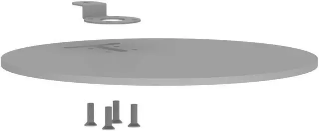 Alt view image 7 of 7 - Round Base for Fixed or Flexible Surface VESA Mount - Light Grey