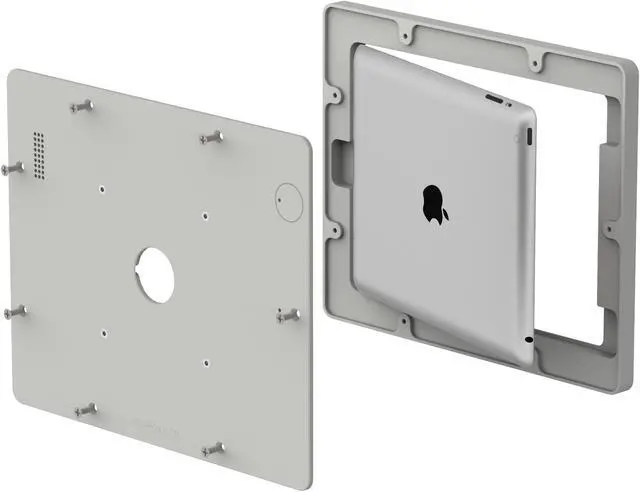 Alt view image 7 of 7 - VidaMount Light Grey VESA Enclosure compatible with iPad 2/3/4