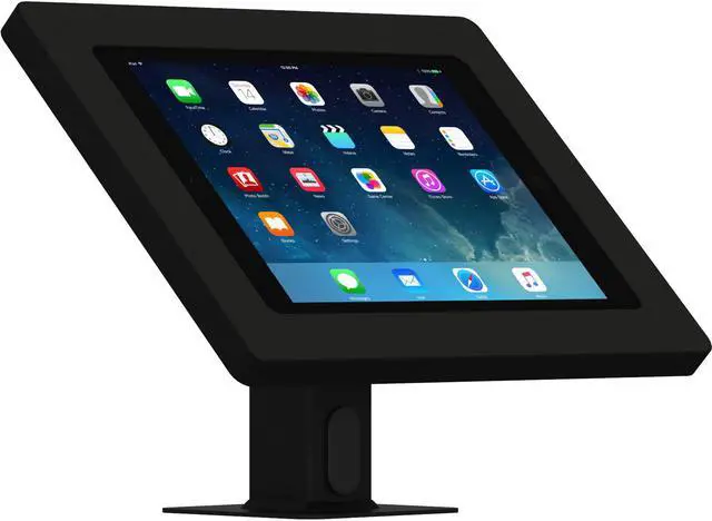 Main image of VidaMount Black Enclosure and Rotating & Tilting Desk/Table Mount [Bundle] compatible with iPad 9.7 (5th / 6th Gen), Pro 9.7", Air 1/2