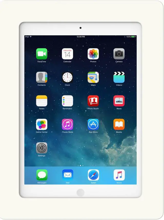 Alt view image 3 of 7 - VidaMount White On-Wall Tablet Mount compatible with iPad 9.7 (5th / 6th Gen), Pro 9.7", Air 1/2