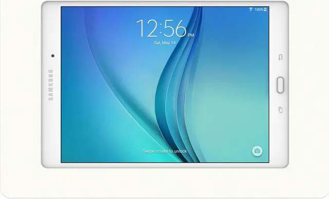 Alt view image 3 of 7 - VidaMount White Enclosure and Fixed Removable Glass Mount [Bundle] compatible with Samsung Galaxy Tab A 9.7