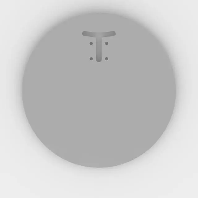 Alt view image 5 of 7 - Round Base for Fixed or Flexible Surface VESA Mount - Light Grey