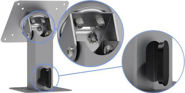 Alt view image 3 of 7 - 360 Tilting VESA Surface Mount - Silver