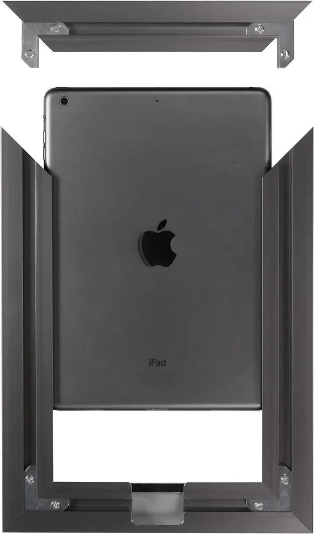 Alt view image 3 of 5 - VidaMount iPad 2 / 3 / 4 On Wall Metal Frame - Florentine Grey