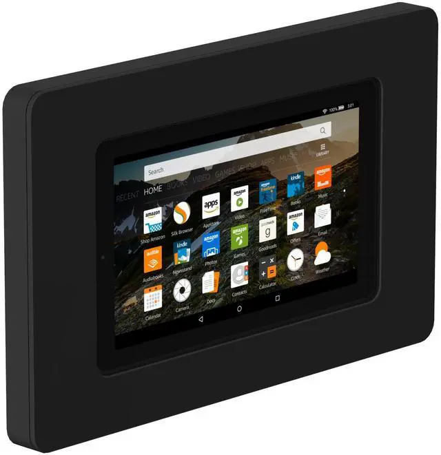 Main image of VidaMount On-Wall Tablet Mount - Amazon Fire 7" 7th / 9th Gen - Black (2017-19)