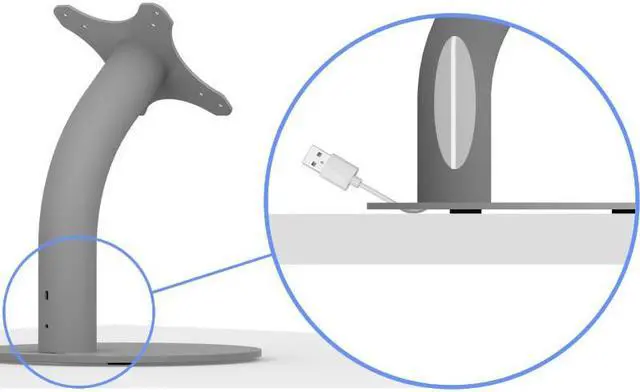Alt view image 7 of 7 - VidaMount White Home Button Covered Enclosure and Portable Fixed Stand [Bundle] compatible with iPad Pro 12.9" (1st/2nd Gen)