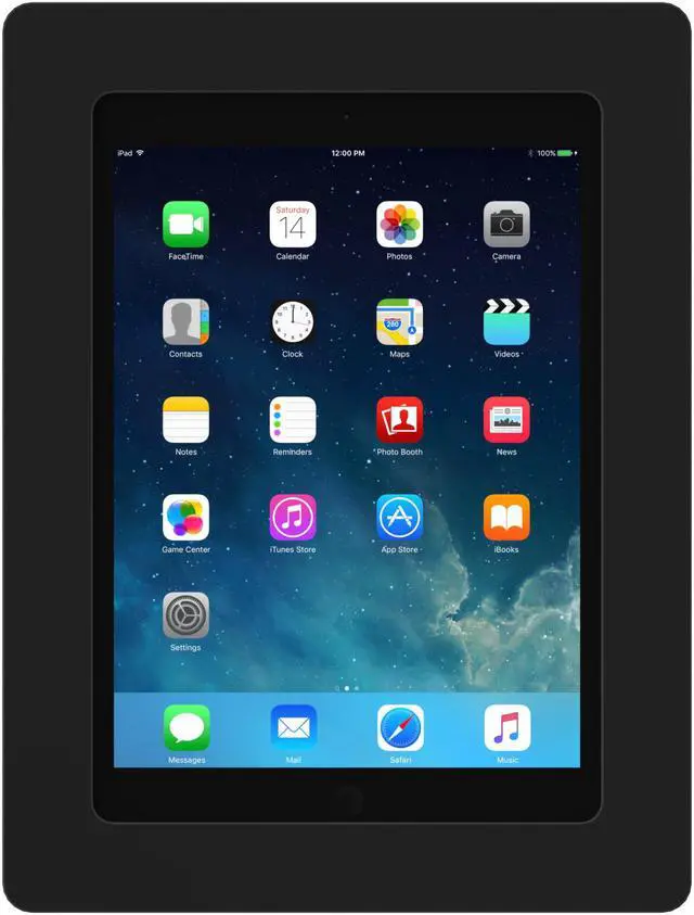 Alt view image 3 of 7 - VidaMount Black On-Wall Tablet Mount compatible with iPad 9.7 (5th / 6th Gen), Pro 9.7", Air 1/2