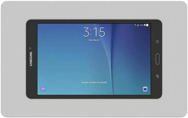Alt view image 2 of 7 - VidaMount Light Grey VESA Enclosure compatible with Samsung Galaxy Tab E 8.0