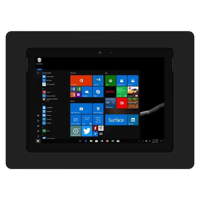 Alt view image 2 of 7 - VidaMount Black On-Wall Tablet Mount compatible with Surface Go, Go 2, Go 3 & Go 4