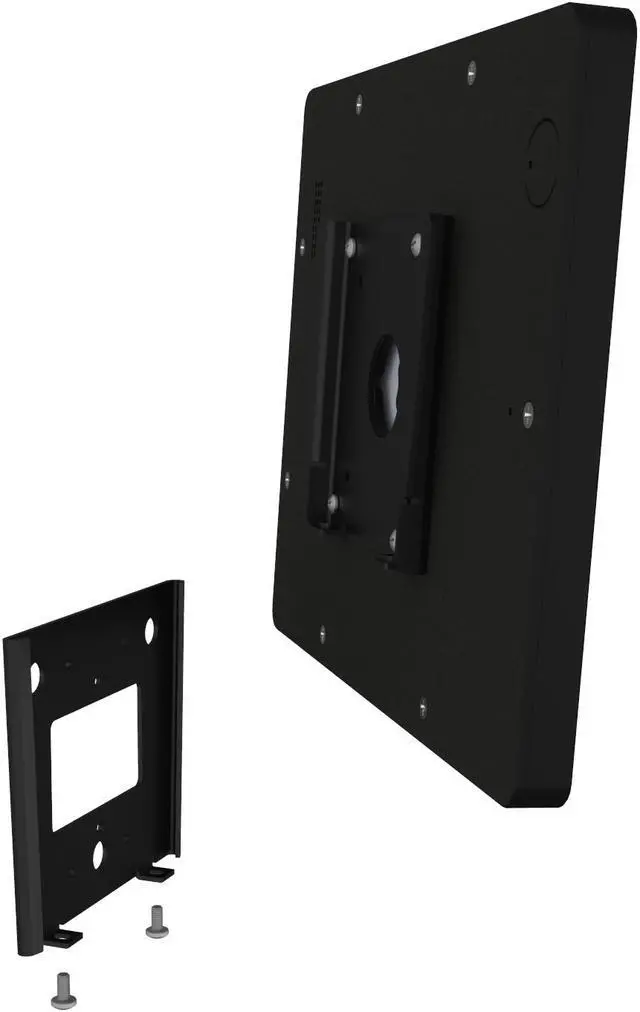 Alt view image 5 of 7 - VidaMount Black Enclosure and Fixed Permanent Glass Mount [Bundle] compatible with iPad 2/3/4