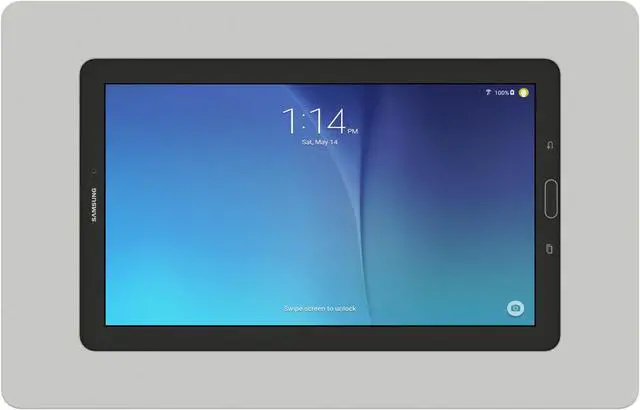Alt view image 2 of 7 - VidaMount Light Grey VESA Enclosure compatible with Samsung Galaxy Tab E 9.6