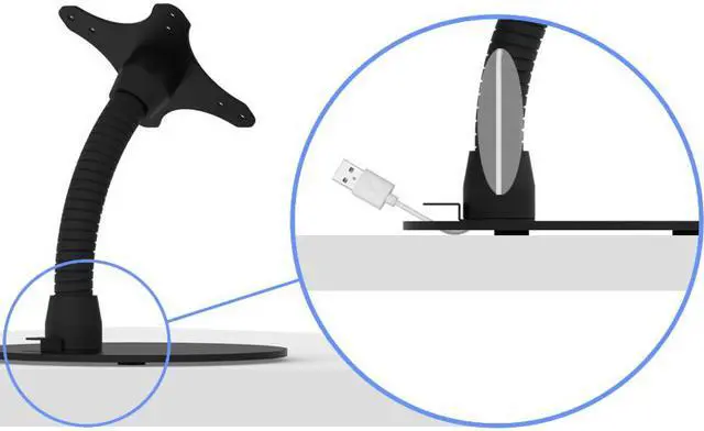 Alt view image 7 of 7 - VidaMount Black Enclosure and Portable Flexible Stand [Bundle] compatible with Microsoft Surface Pro 7+, Pro 7, Pro 6, Pro 5, Pro 4