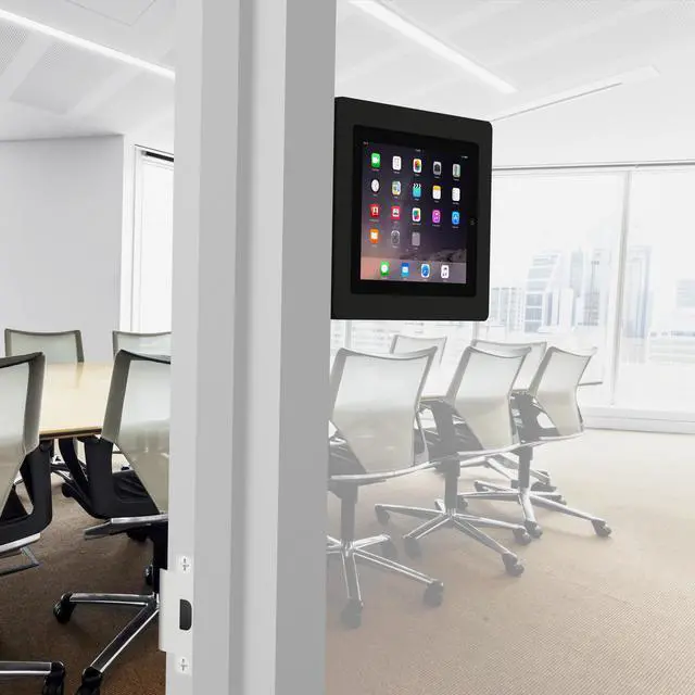 Main image of VidaMount Black Enclosure and Fixed Permanent Glass Mount [Bundle] compatible with iPad 2/3/4