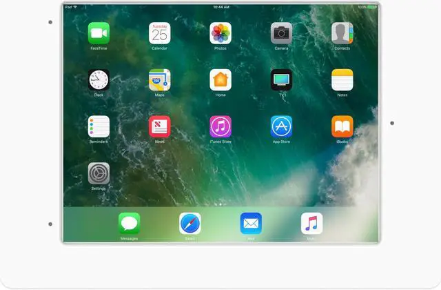 Alt view image 3 of 7 - VidaMount White Home Button Covered Enclosure and Fixed Permanent Glass Mount [Bundle] compatible with iPad Pro 10.5" & Air 3rd Gen
