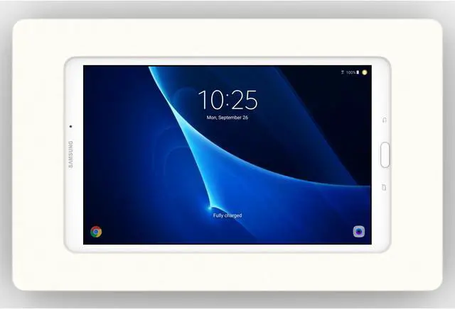 Alt view image 2 of 7 - VidaMount White Enclosure and Fixed VESA Slim Wall Mount [Bundle] compatible with Samsung Galaxy Tab A 10.1 (2016)