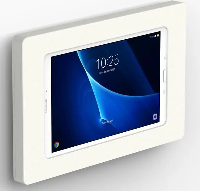 Main image of VidaMount White Enclosure and Fixed VESA Slim Wall Mount [Bundle] compatible with Samsung Galaxy Tab A 10.1 (2016)
