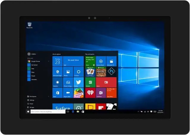 Alt view image 2 of 7 - VidaMount Black On-Wall Tablet Mount compatible with Microsoft Surface Pro 7+, Pro 7, Pro 6, Pro 5, Pro 4