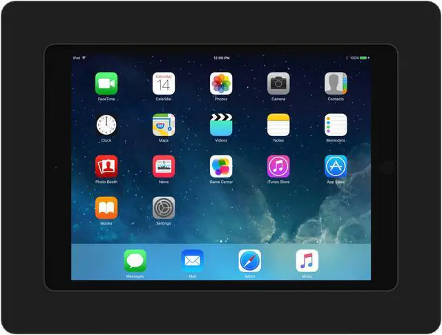 Alt view image 2 of 7 - VidaMount Black On-Wall Tablet Mount compatible with iPad 9.7 (5th / 6th Gen), Pro 9.7", Air 1/2