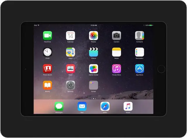 Alt view image 2 of 8 - VidaMount Black On-Wall Tablet Mount compatible with iPad Mini 1/2/3