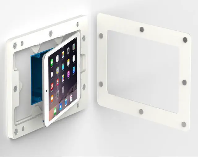 Alt view image 5 of 7 - VidaMount White On-Wall Tablet Mount compatible with iPad Mini 1/2/3