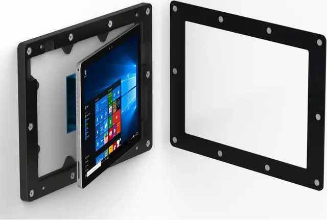 Alt view image 5 of 7 - VidaMount Black On-Wall Tablet Mount compatible with Microsoft Surface Pro 7+, Pro 7, Pro 6, Pro 5, Pro 4