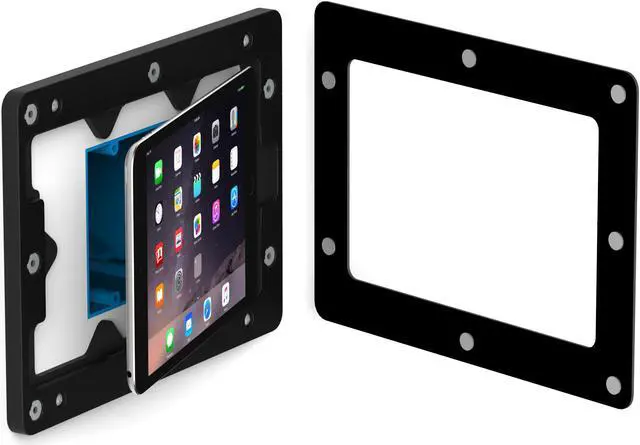 Alt view image 5 of 8 - VidaMount Black On-Wall Tablet Mount compatible with iPad Mini 1/2/3