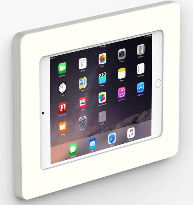 Main image of VidaMount White On-Wall Tablet Mount compatible with iPad Mini 1/2/3