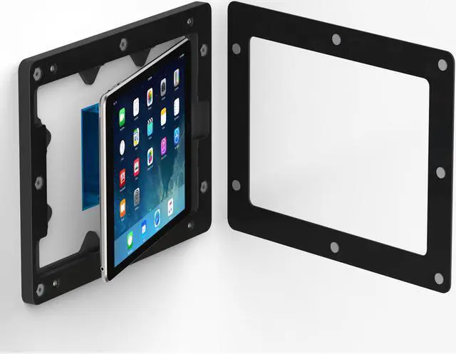 Alt view image 5 of 7 - VidaMount Black On-Wall Tablet Mount compatible with iPad 9.7 (5th / 6th Gen), Pro 9.7", Air 1/2
