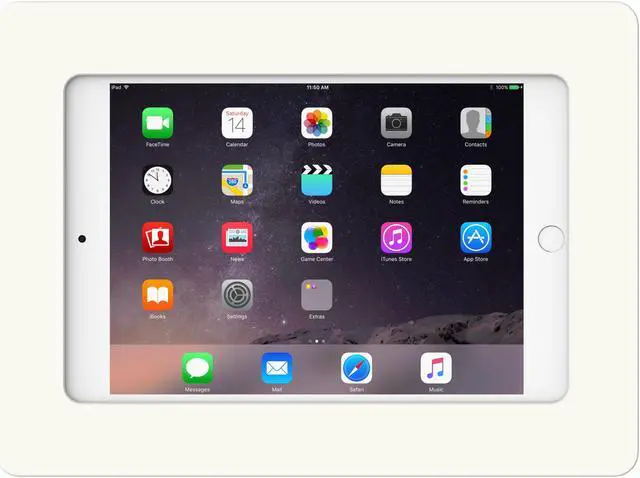Alt view image 2 of 7 - VidaMount White On-Wall Tablet Mount compatible with iPad Mini 1/2/3