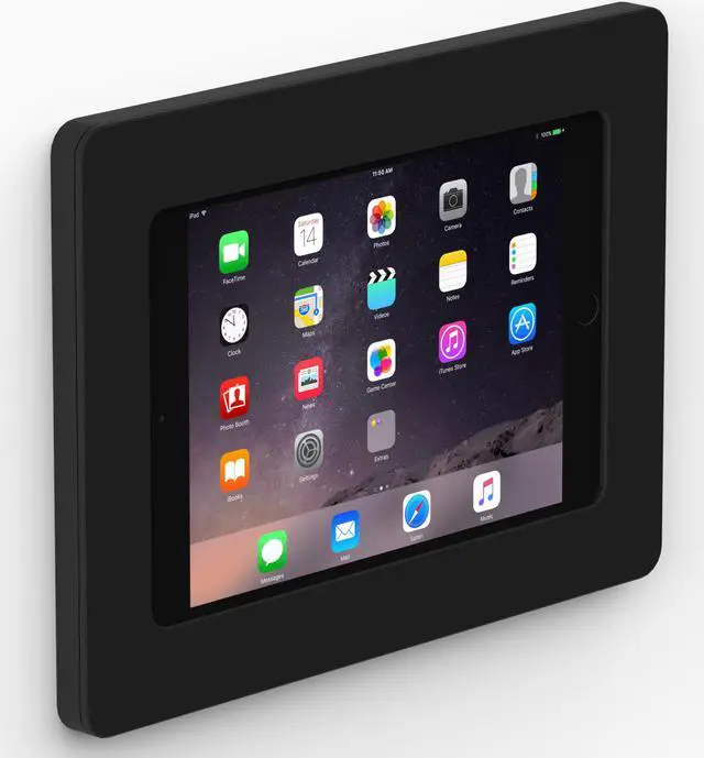 Main image of VidaMount Black On-Wall Tablet Mount compatible with iPad Mini 1/2/3