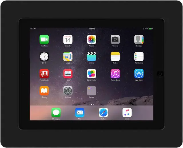 Alt view image 2 of 7 - VidaMount Black On-Wall Tablet Mount compatible with iPad 2/3/4