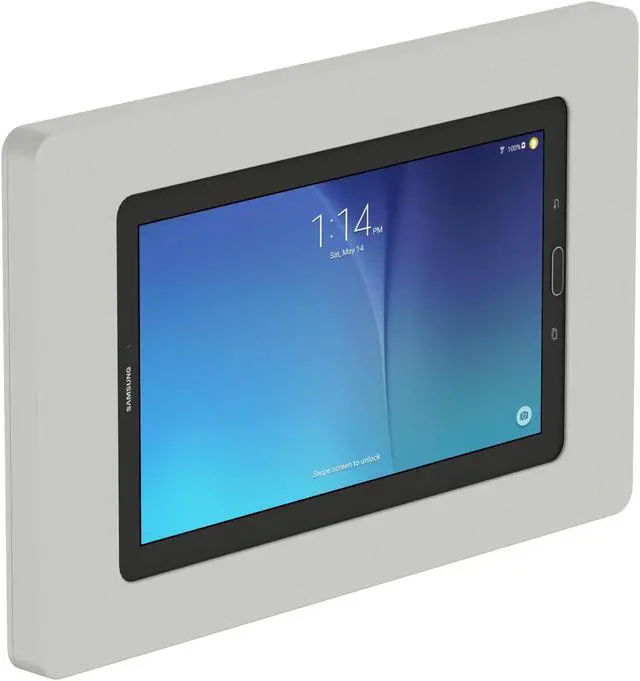 Main image of VidaMount Light Grey VESA Enclosure compatible with Samsung Galaxy Tab E 9.6