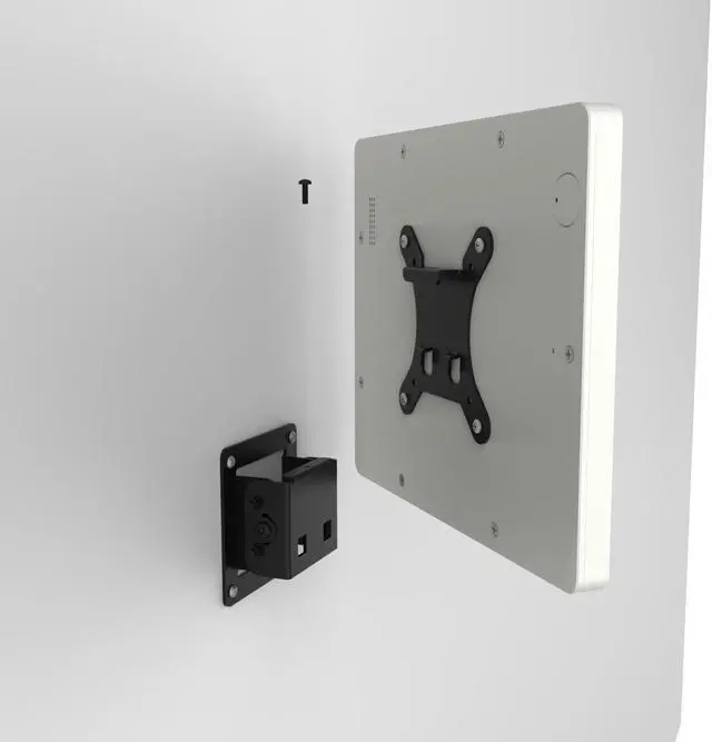 Alt view image 5 of 7 - VidaMount White Home Button Covered Enclosure and Tilting VESA Slim Wall Mount [Bundle] compatible with iPad 2/3/4