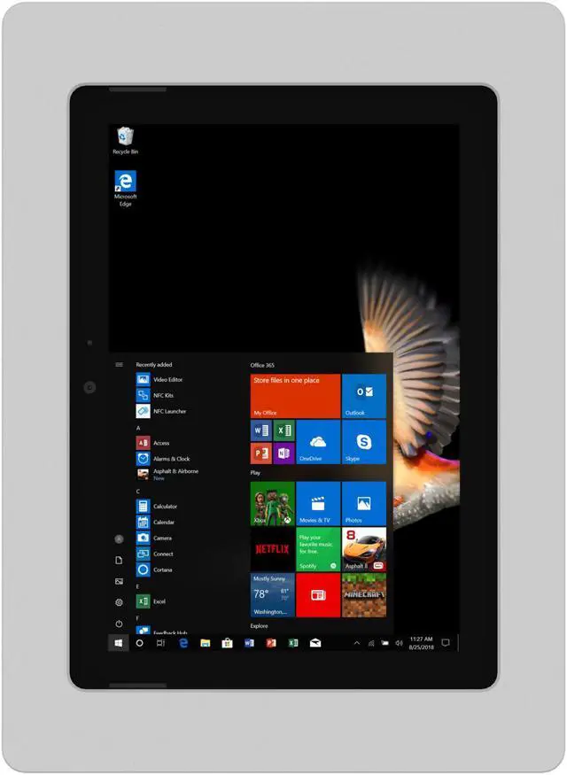 Alt view image 3 of 7 - VidaMount Light Grey VESA Enclosure compatible with Microsoft Surface Go, Go 2 & Go 3