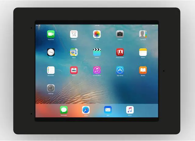 Alt view image 2 of 7 - VidaMount Black Home Button Covered Enclosure and Tilting VESA Slim Wall Mount [Bundle] compatible with iPad Pro 12.9" (1st/2nd Gen)