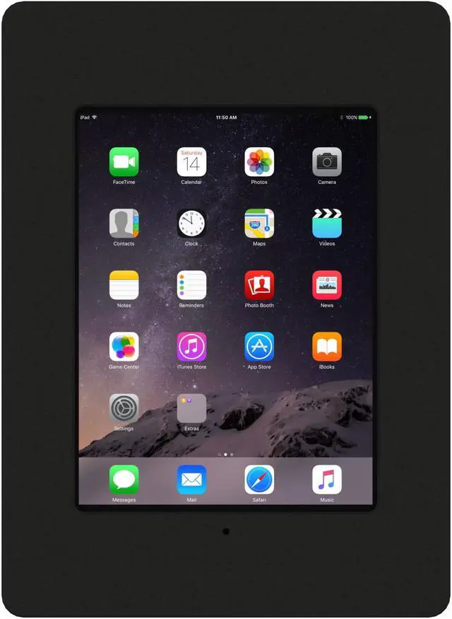 Alt view image 3 of 7 - VidaMount Black Covered Home Button VESA Enclosure compatible with iPad Mini 1/2/3