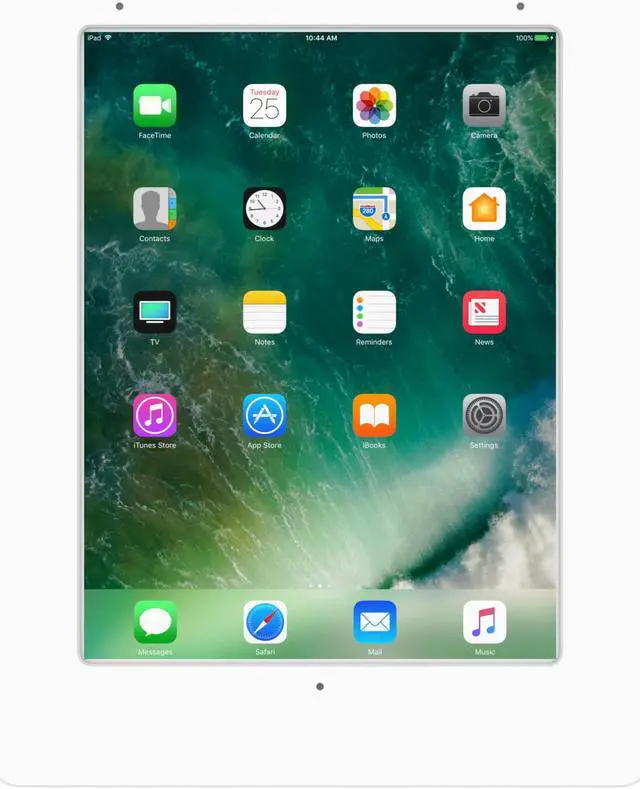 Alt view image 3 of 7 - VidaMount White Covered Home Button VESA Enclosure compatible with iPad Pro 10.5" & Air 3rd Gen