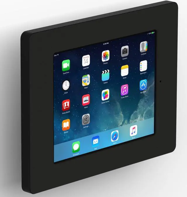 Main image of VidaMount Black Home Button Covered Enclosure and Tilting VESA Slim Wall Mount [Bundle] compatible with iPad 9.7 (5th / 6th Gen), Pro 9.7", Air 1/2