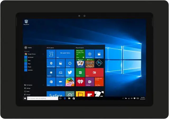 Alt view image 2 of 7 - VidaMount Black VESA Enclosure compatible with Microsoft Surface Pro 7+, Pro 7, Pro 6, Pro 5, Pro 4