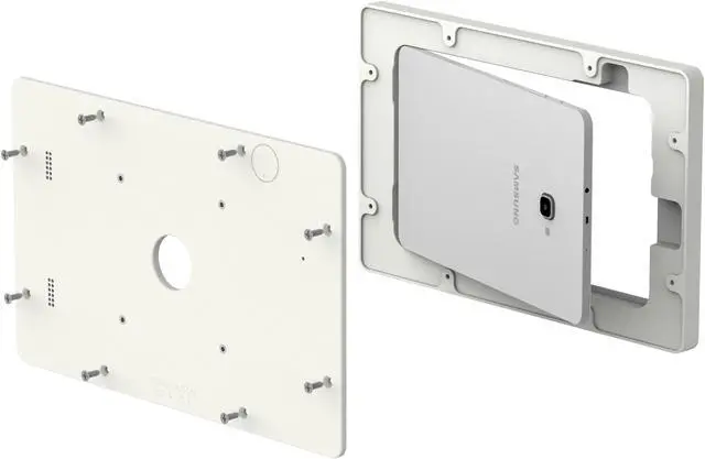 Alt view image 7 of 7 - VidaMount White VESA Enclosure compatible with Samsung Galaxy Tab A 10.1 (2016)