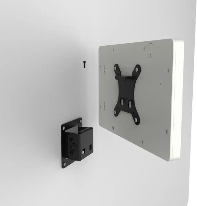 Alt view image 5 of 7 - VidaMount White Enclosure and Tilting VESA Slim Wall Mount [Bundle] compatible with Samsung Galaxy Tab A 10.1 (2016)