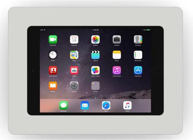 Alt view image 2 of 7 - VidaMount Light Grey Enclosure and Tilting VESA Slim Wall Mount [Bundle] compatible with iPad Mini 4 & 5