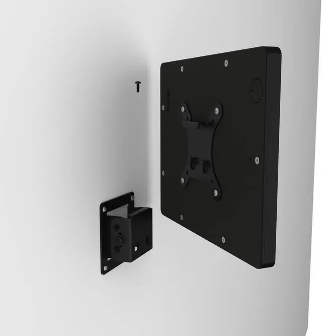 Alt view image 5 of 7 - VidaMount Black Home Button Covered Enclosure and Tilting VESA Slim Wall Mount [Bundle] compatible with iPad 2/3/4