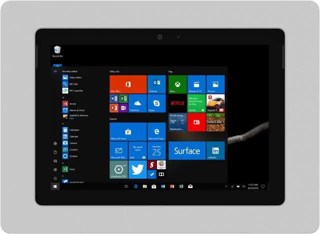 Alt view image 2 of 7 - VidaMount Light Grey VESA Enclosure compatible with Microsoft Surface Go, Go 2 & Go 3