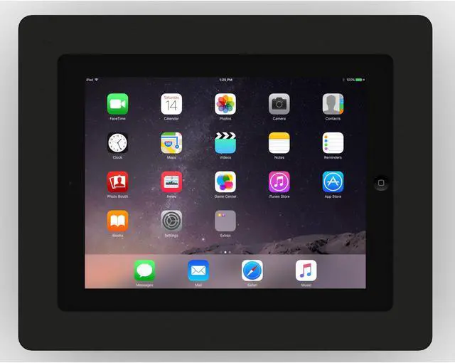 Alt view image 2 of 7 - VidaMount Black Enclosure and Tilting VESA Slim Wall Mount [Bundle] compatible with iPad 2/3/4