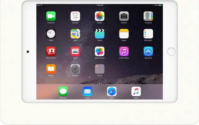 Alt view image 2 of 7 - VidaMount White VESA Enclosure compatible with iPad Mini 1/2/3