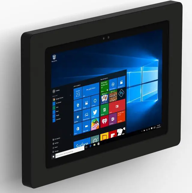 Main image of VidaMount Black Enclosure and Tilting VESA Slim Wall Mount [Bundle] compatible with Microsoft Surface Pro 7+, Pro 7, Pro 6, Pro 5, Pro 4