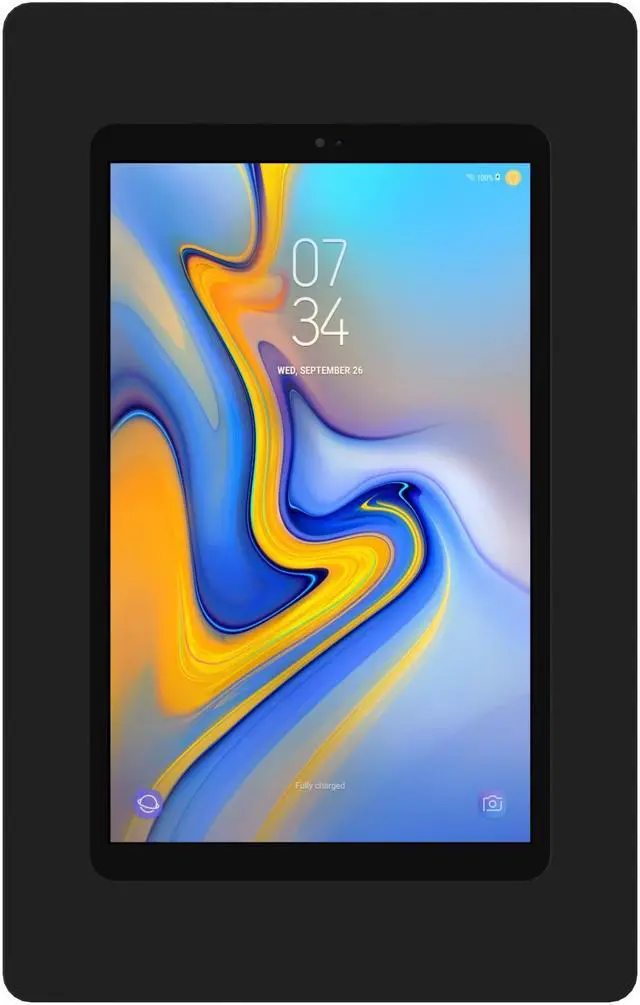 Alt view image 3 of 7 - VidaMount Black On-Wall Tablet Mount compatible with Samsung Galaxy Tab A 10.5 (2018)