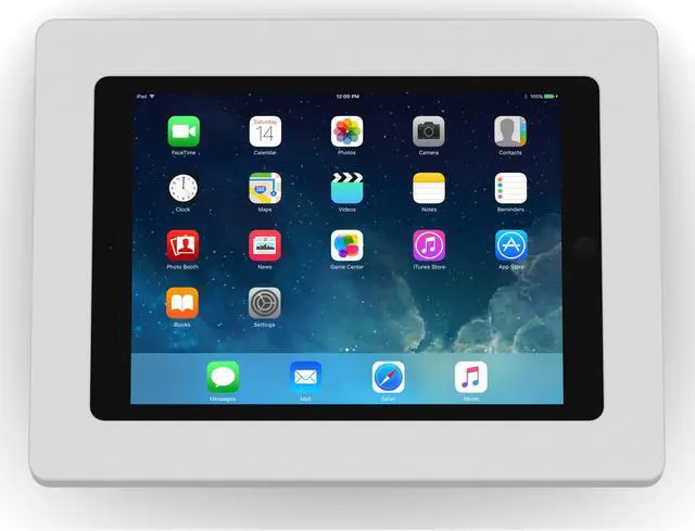 Alt view image 2 of 7 - VidaMount Light Grey Enclosure and Fixed Tilted 15° Wall Mount [Bundle] compatible with iPad 9.7 (5th / 6th Gen), Pro 9.7", Air 1/2